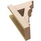 Ekena Millwork 6-in W x 12-in D x 16-in H Balboa Trad Rough Cedar Woodgrain TimberThane Outlooker, Primed Tan OUTUR060X12X16BOA04RCPR - alternate 3